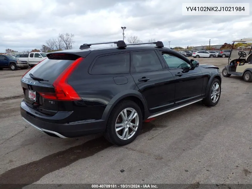 2018 Volvo V90 Cross Country T5 VIN: YV4102NK2J1021984 Lot: 40709181