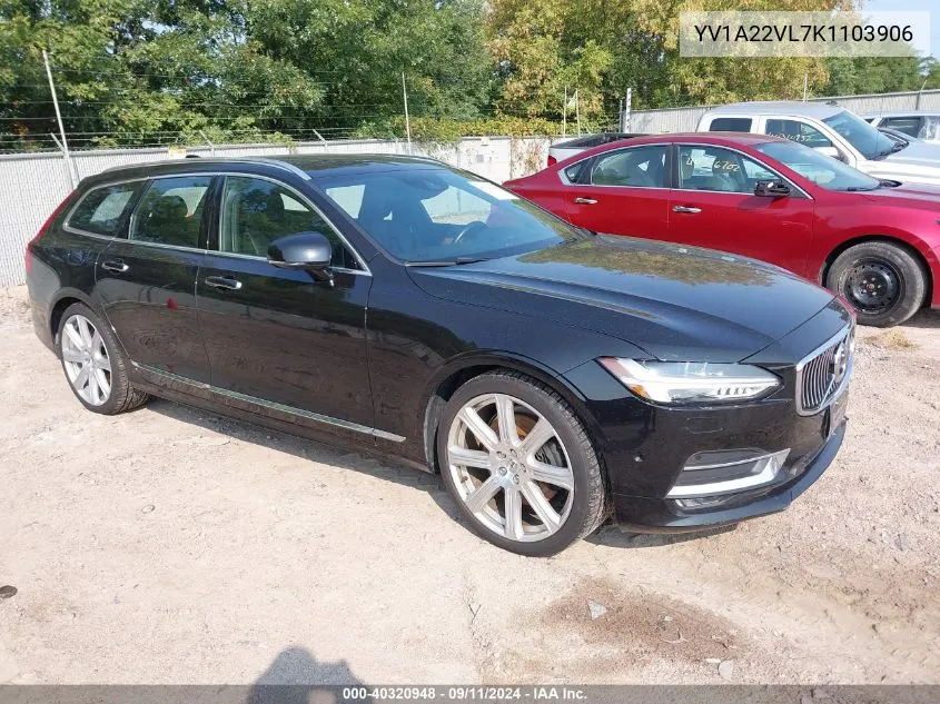 YV1A22VL7K1103906 2019 Volvo V90 T6 Inscription