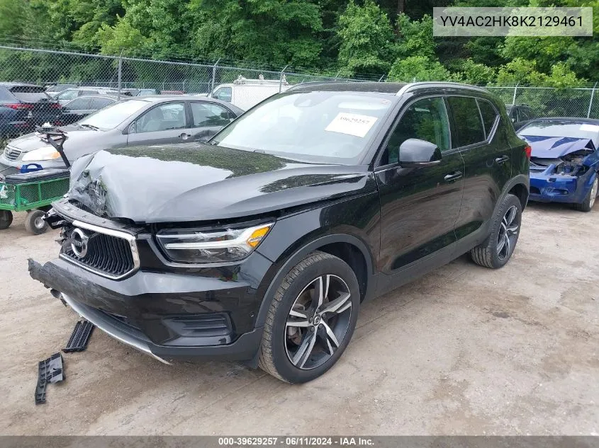 YV4AC2HK8K2129461 2019 Volvo Xc40 T4 Momentum