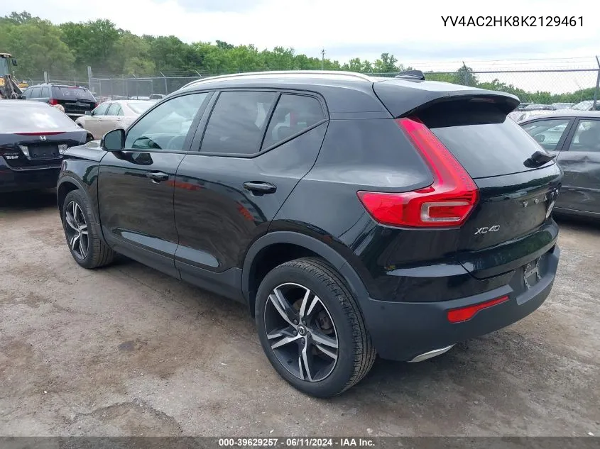 2019 Volvo Xc40 T4 Momentum VIN: YV4AC2HK8K2129461 Lot: 39629257