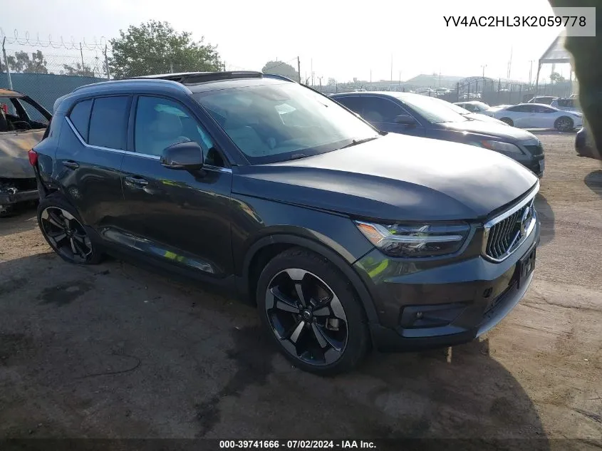 YV4AC2HL3K2059778 2019 Volvo Xc40 T4 Inscription