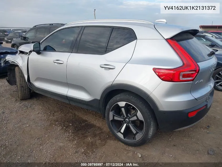 YV4162UK1K2131372 2019 Volvo Xc40 T5 Momentum