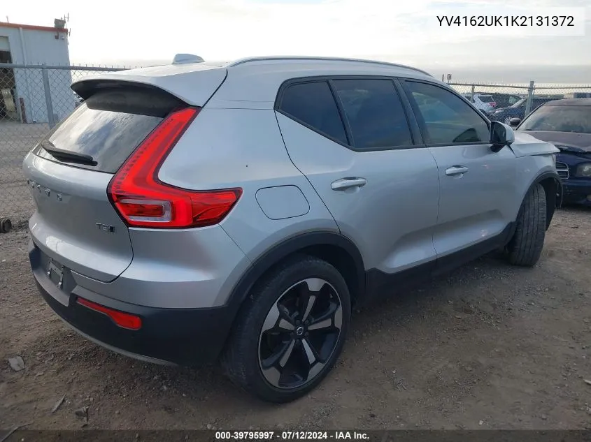 2019 Volvo Xc40 T5 Momentum VIN: YV4162UK1K2131372 Lot: 39795997