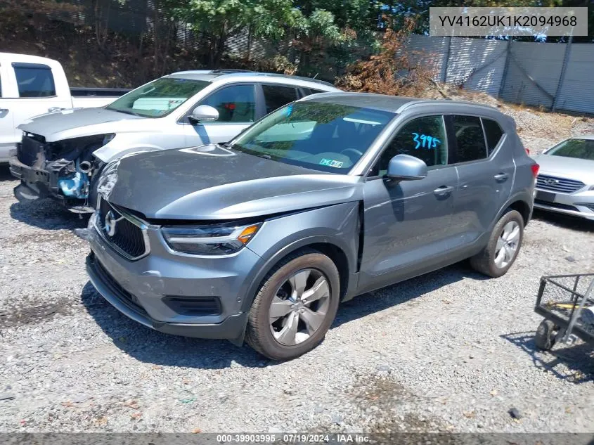 YV4162UK1K2094968 2019 Volvo Xc40 T5 Momentum