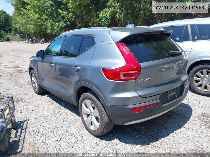 YV4162UK1K2094968 2019 Volvo Xc40 T5 Momentum