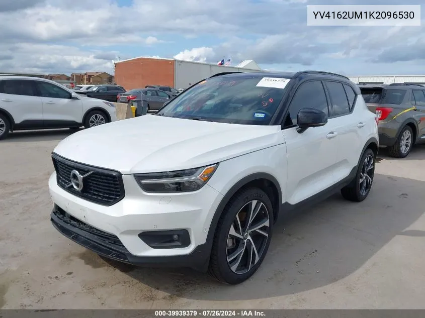 2019 Volvo Xc40 T5 R-Design VIN: YV4162UM1K2096530 Lot: 39939379