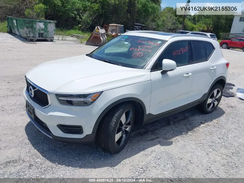 YV4162UK9K2155306 2019 Volvo Xc40 T5 Momentum