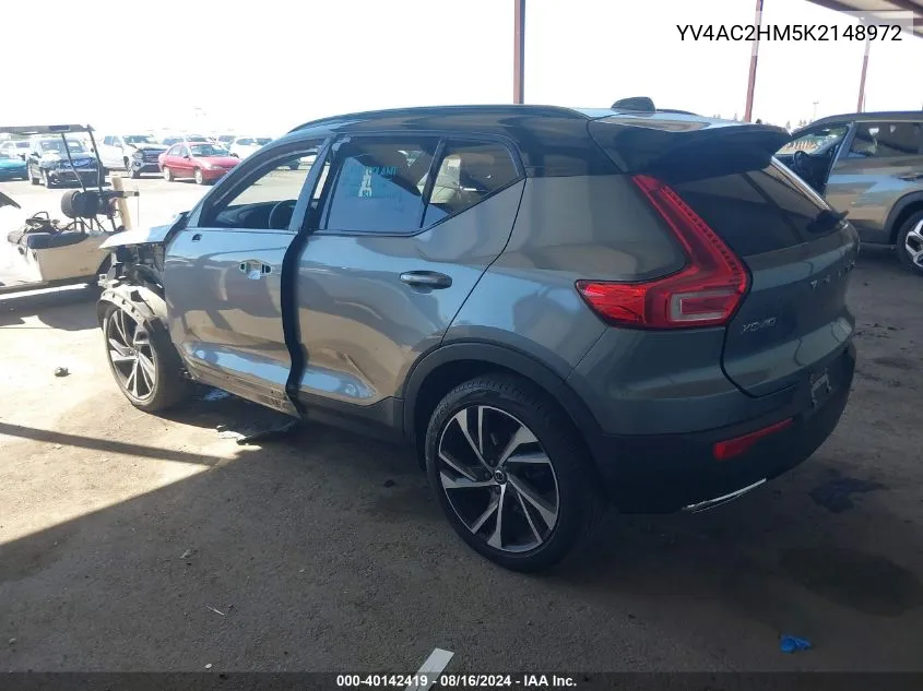 YV4AC2HM5K2148972 2019 Volvo Xc40 T4 R-Design