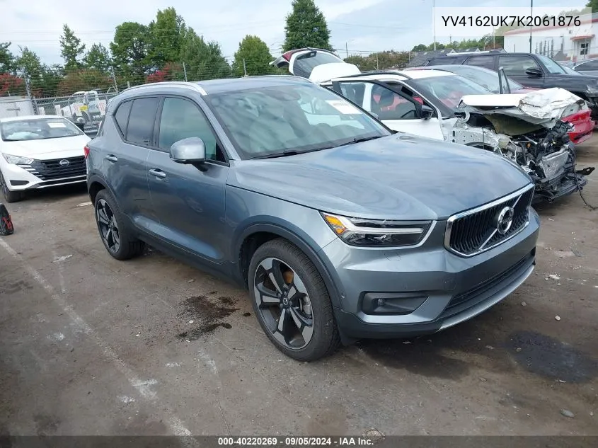 YV4162UK7K2061876 2019 Volvo Xc40 T5 Momentum