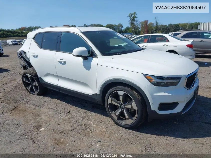 YV4AC2HK3K2054507 2019 Volvo Xc40 T4 Momentum