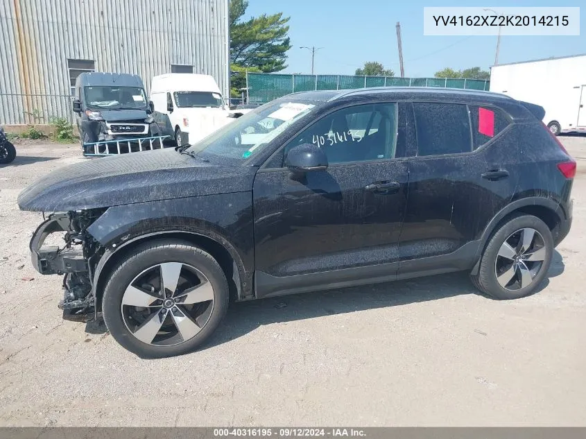 YV4162XZ2K2014215 2019 Volvo Xc40 T5 Momentum/T5 R-Design