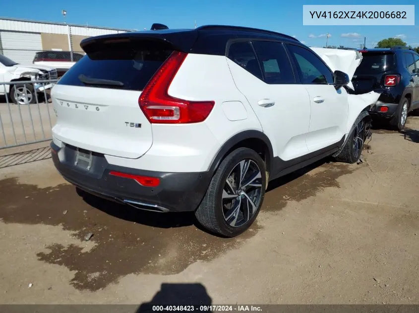 2019 Volvo Xc40 T5 Momentum/T5 R-Design VIN: YV4162XZ4K2006682 Lot: 40348423