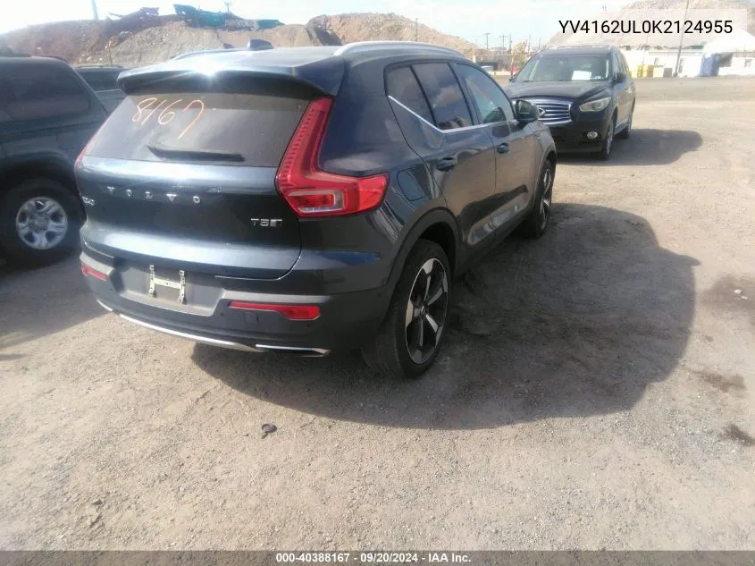 YV4162UL0K2124955 2019 Volvo Xc40 T5 Inscription