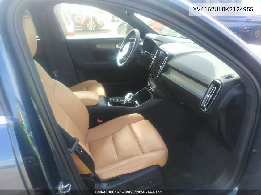 YV4162UL0K2124955 2019 Volvo Xc40 T5 Inscription