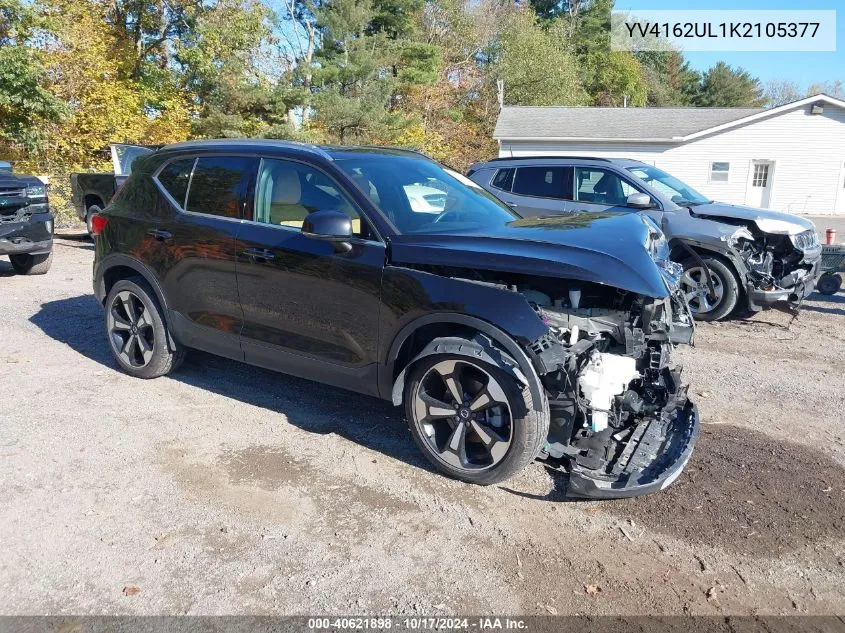 2019 Volvo Xc40 T5 Inscription VIN: YV4162UL1K2105377 Lot: 40621898