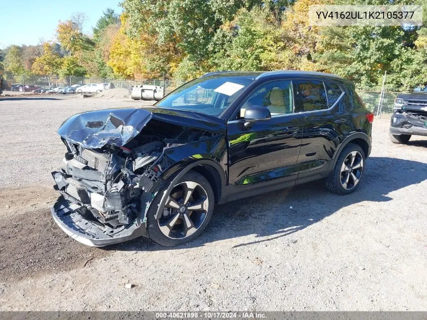 2019 Volvo Xc40 T5 Inscription VIN: YV4162UL1K2105377 Lot: 40621898