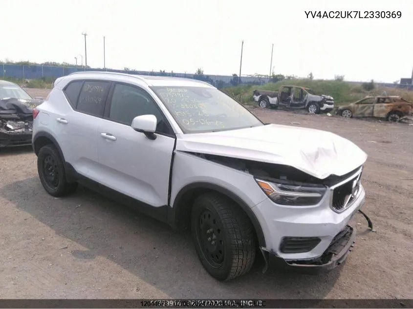 2020 Volvo Xc40 VIN: YV4AC2UK7L2330369 Lot: 12044678