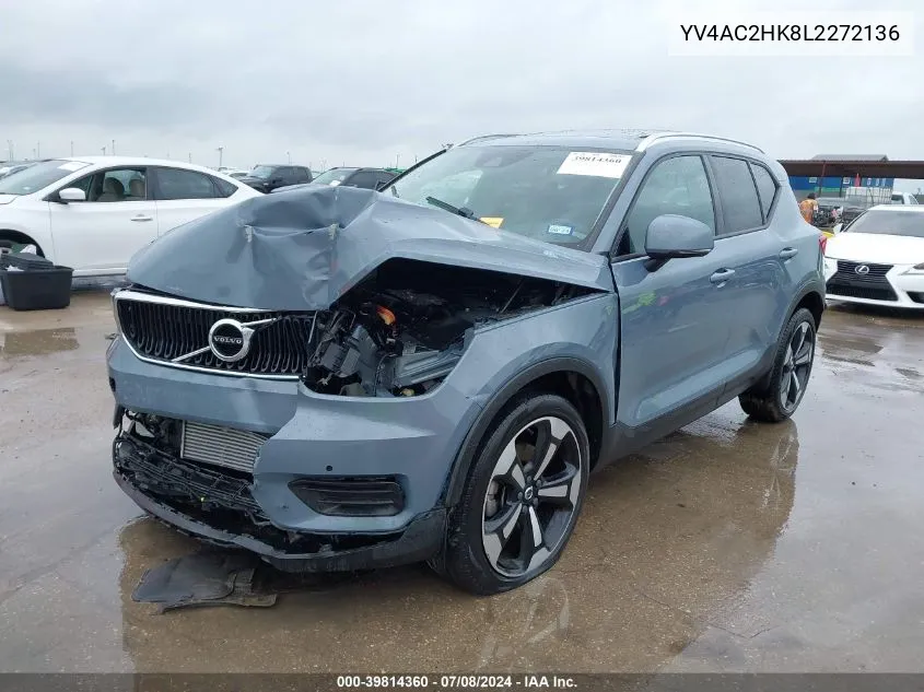 YV4AC2HK8L2272136 2020 Volvo Xc40 T4 Momentum