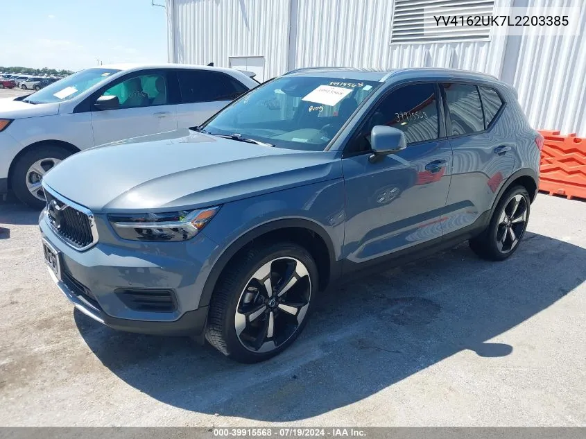 YV4162UK7L2203385 2020 Volvo Xc40 T5 Momentum