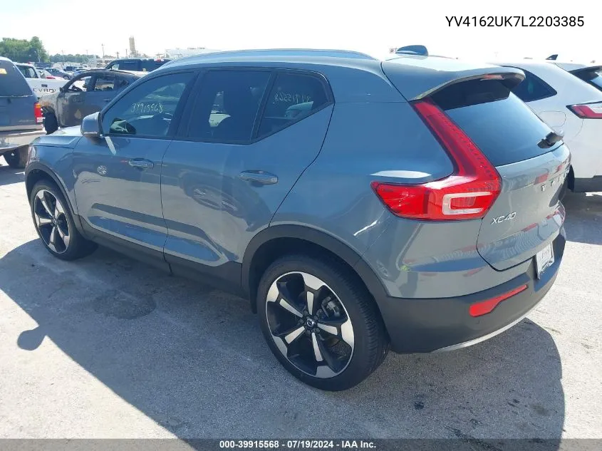 2020 Volvo Xc40 T5 Momentum VIN: YV4162UK7L2203385 Lot: 39915568