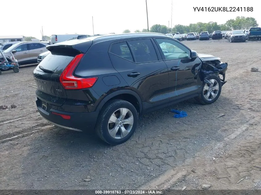 YV4162UK8L2241188 2020 Volvo Xc40 T5 Momentum