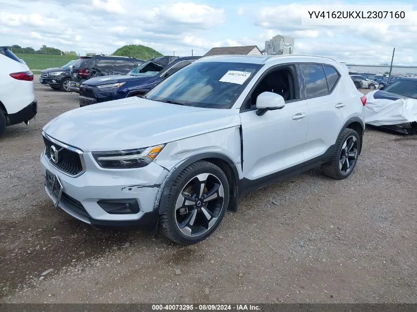 2020 Volvo Xc40 T5 Momentum VIN: YV4162UKXL2307160 Lot: 40073295