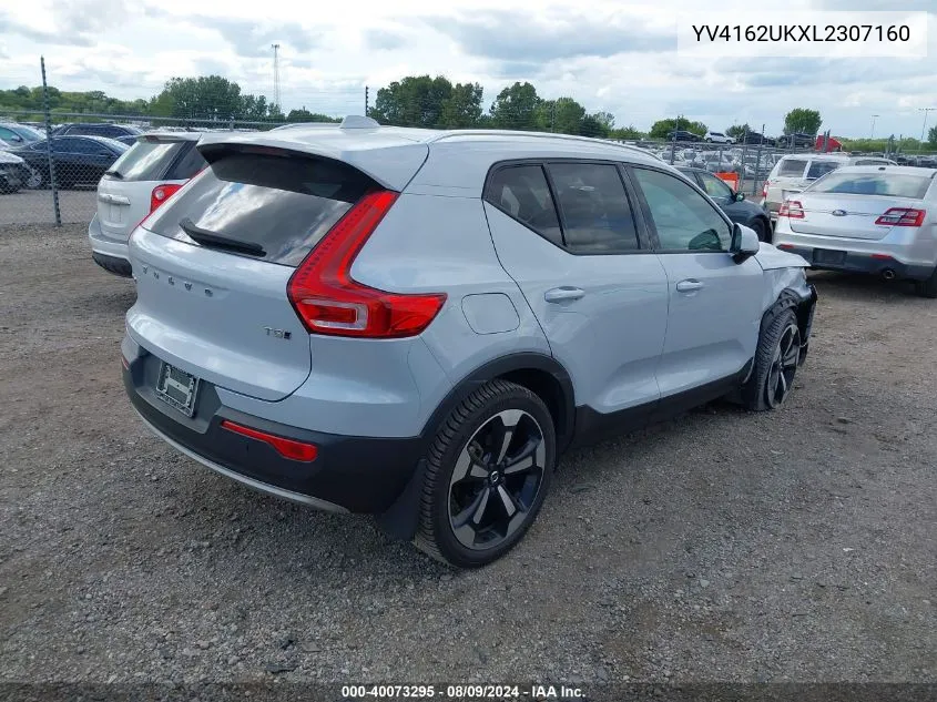 YV4162UKXL2307160 2020 Volvo Xc40 T5 Momentum