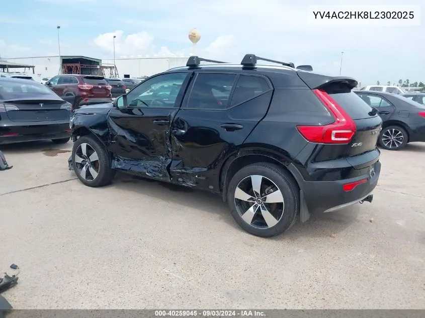 YV4AC2HK8L2302025 2020 Volvo Xc40 T4 Momentum