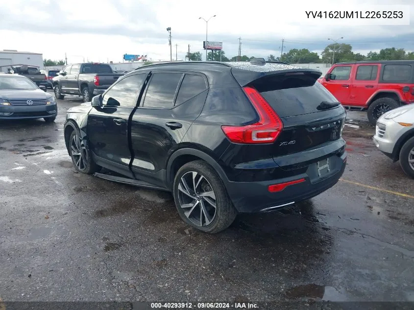 2020 Volvo Xc40 T5 R-Design VIN: YV4162UM1L2265253 Lot: 40293912