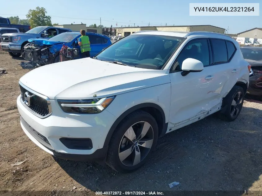 2020 Volvo Xc40 T5 Momentum VIN: YV4162UK4L2321264 Lot: 40372872