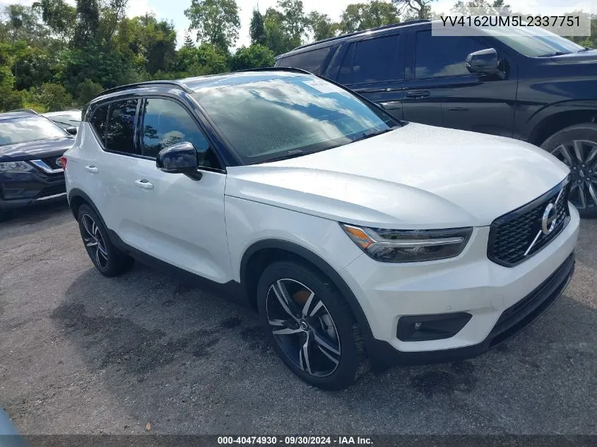 2020 Volvo Xc40 T5 R-Design VIN: YV4162UM5L2337751 Lot: 40474930