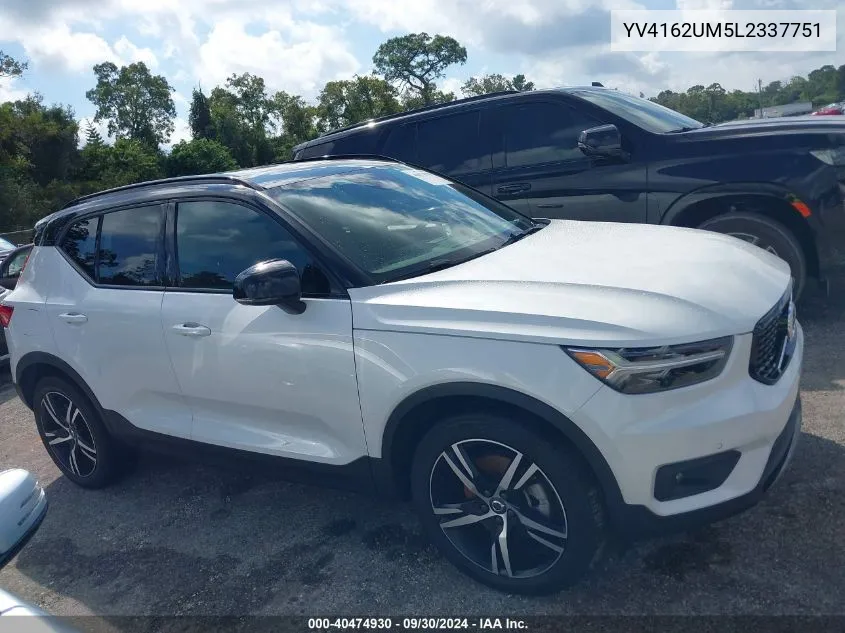 2020 Volvo Xc40 T5 R-Design VIN: YV4162UM5L2337751 Lot: 40474930