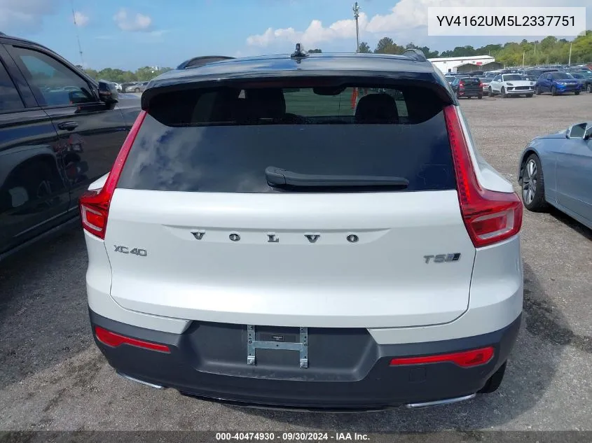 YV4162UM5L2337751 2020 Volvo Xc40 T5 R-Design