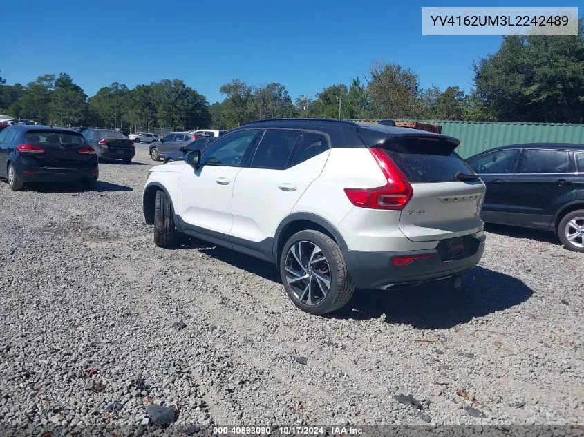 2020 Volvo Xc40 T5 R-Design VIN: YV4162UM3L2242489 Lot: 40593090