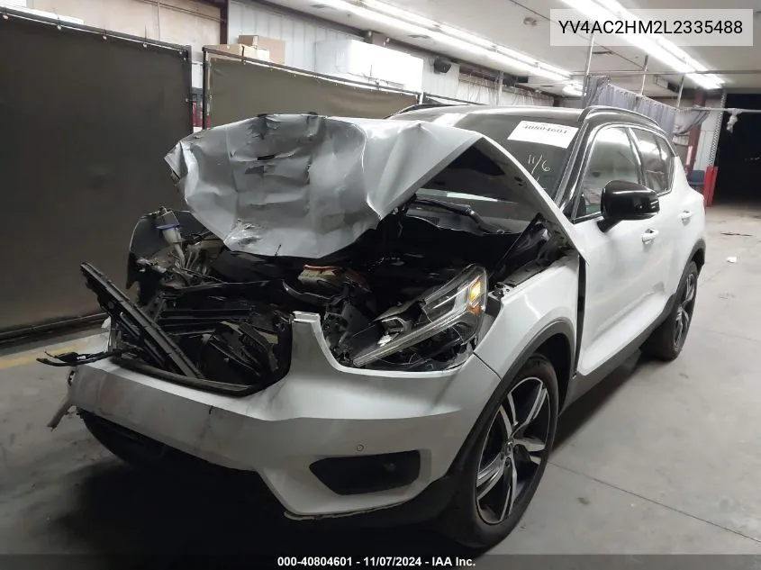 2020 Volvo Xc40 T4 R-Design VIN: YV4AC2HM2L2335488 Lot: 40804601