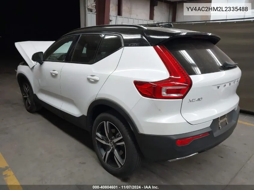 2020 Volvo Xc40 T4 R-Design VIN: YV4AC2HM2L2335488 Lot: 40804601