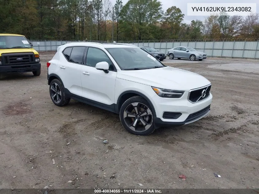 2020 Volvo Xc40 T5 Momentum VIN: YV4162UK9L2343082 Lot: 40834055