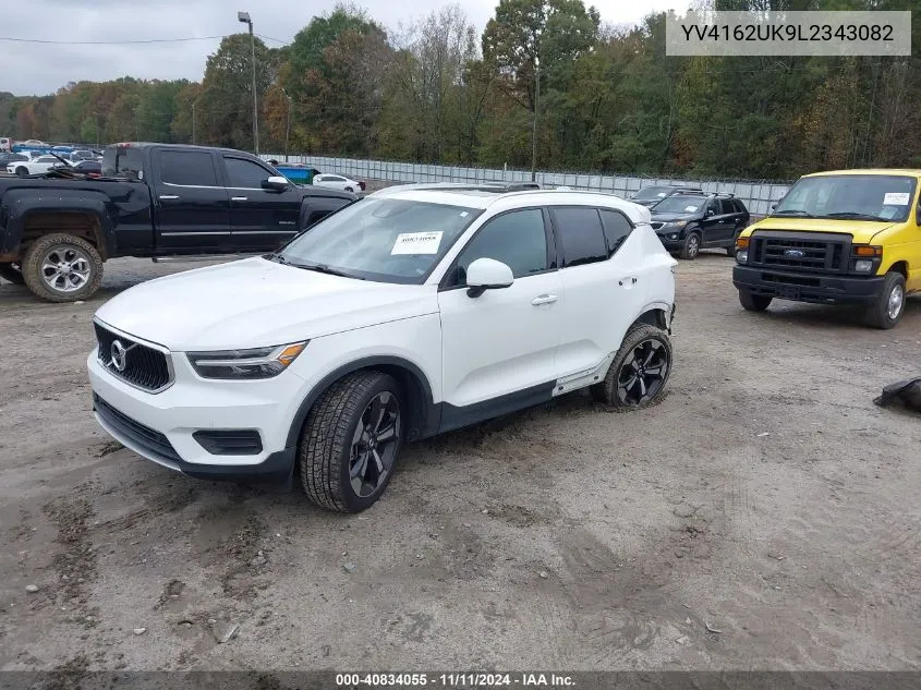 2020 Volvo Xc40 T5 Momentum VIN: YV4162UK9L2343082 Lot: 40834055