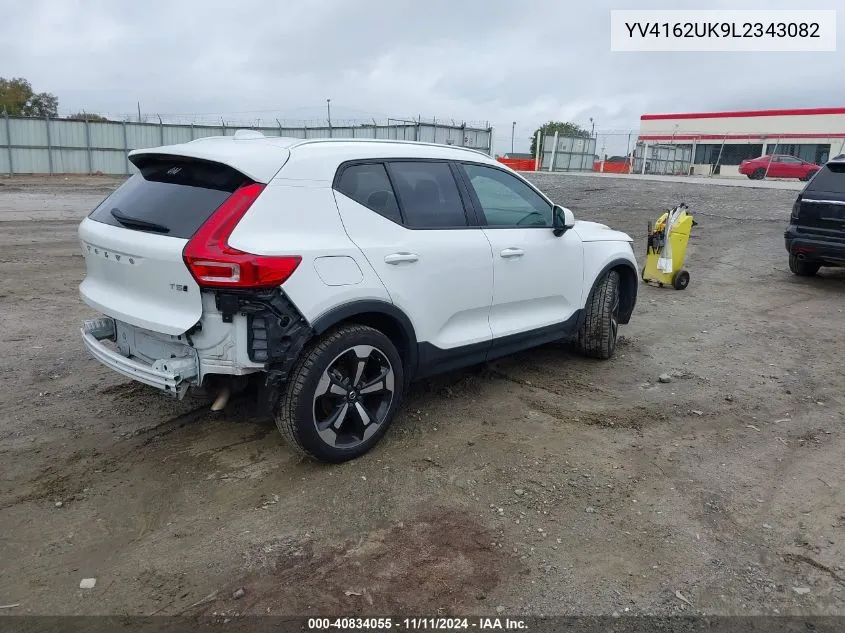 2020 Volvo Xc40 T5 Momentum VIN: YV4162UK9L2343082 Lot: 40834055