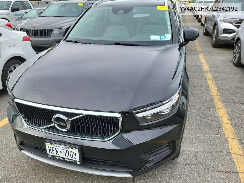 2020 Volvo Xc40 T4 Momentum VIN: YV4AC2HK7L2342192 Lot: 40870100