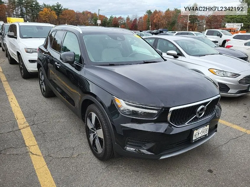 2020 Volvo Xc40 T4 Momentum VIN: YV4AC2HK7L2342192 Lot: 40870100