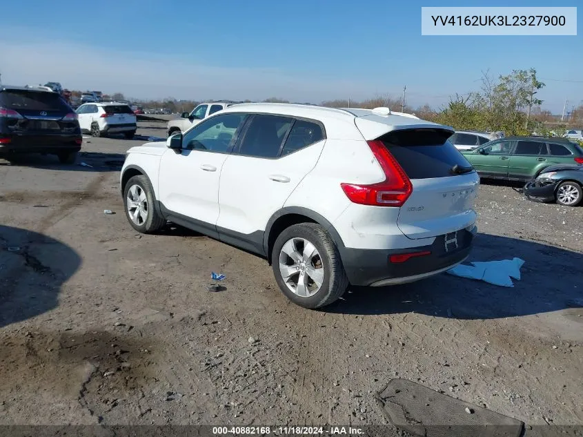 2020 Volvo Xc40 T5 Momentum VIN: YV4162UK3L2327900 Lot: 40882168