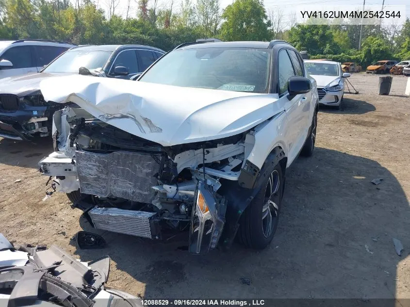 2021 Volvo Xc40 VIN: YV4162UM4M2542544 Lot: 12088529