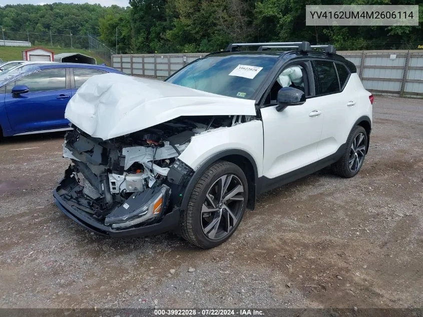 YV4162UM4M2606114 2021 Volvo Xc40 T5 R-Design