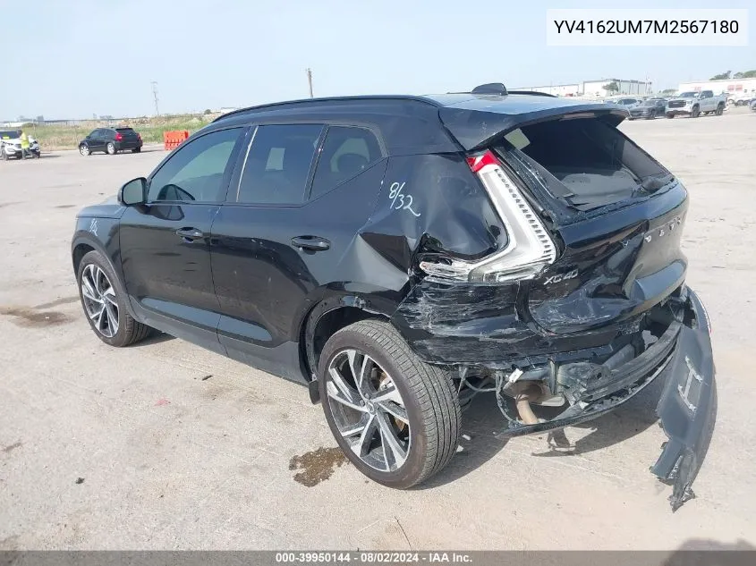 YV4162UM7M2567180 2021 Volvo Xc40 T5 R-Design