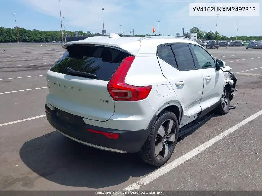 YV4162UKXM2492313 2021 Volvo Xc40 T5 Momentum