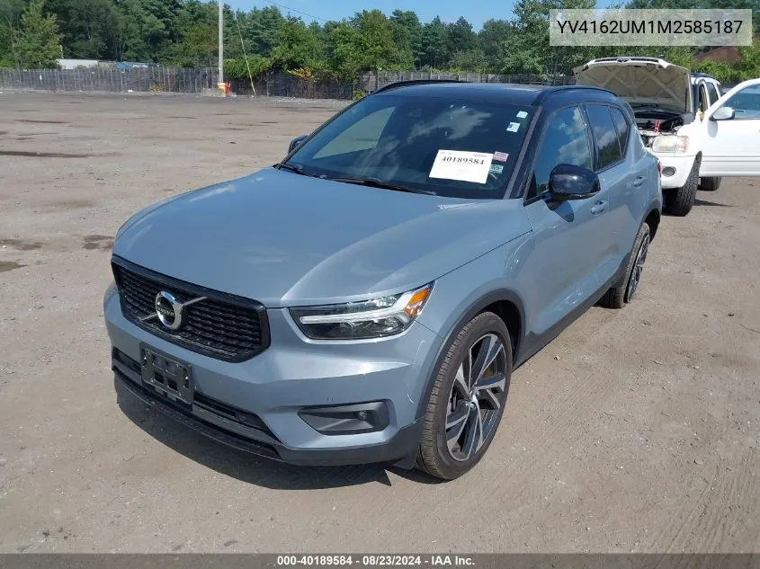 YV4162UM1M2585187 2021 Volvo Xc40 T5 R-Design