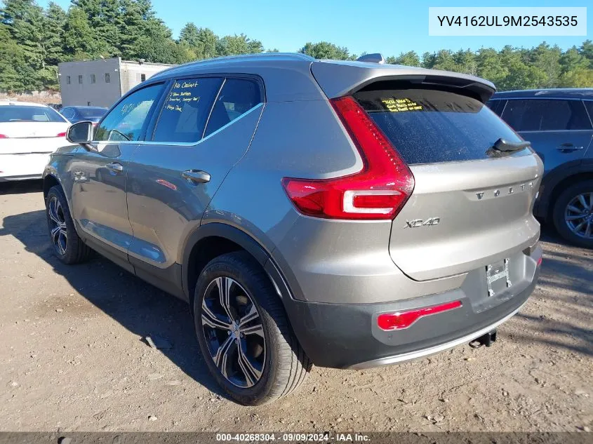 2021 Volvo Xc40 T5 Inscription VIN: YV4162UL9M2543535 Lot: 40268304