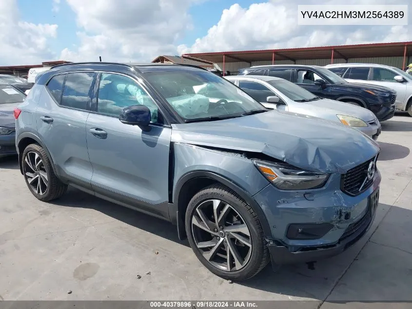 2021 Volvo Xc40 T4 R-Design VIN: YV4AC2HM3M2564389 Lot: 40379896