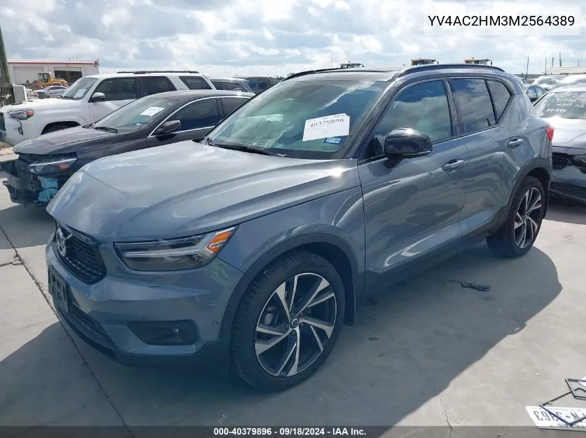 2021 Volvo Xc40 T4 R-Design VIN: YV4AC2HM3M2564389 Lot: 40379896